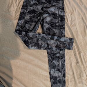 Constantly Varied Gear Black and Gray Camouflage Leggings